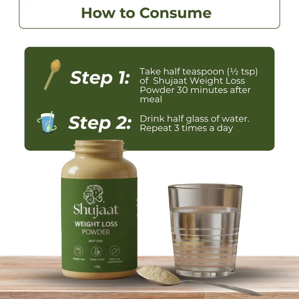 Shujaat Weight Loss Powder ( 3 Months Course )
