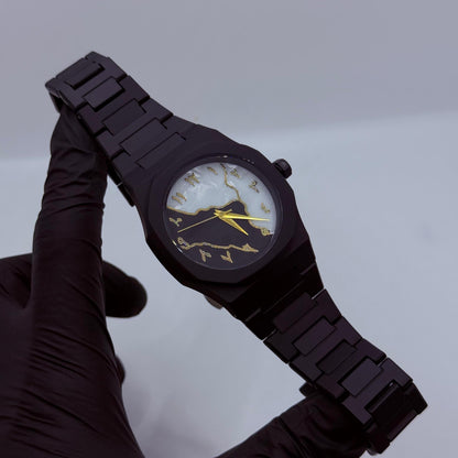 Black Arabic Aura Mabel Dial ( Fabric Material )