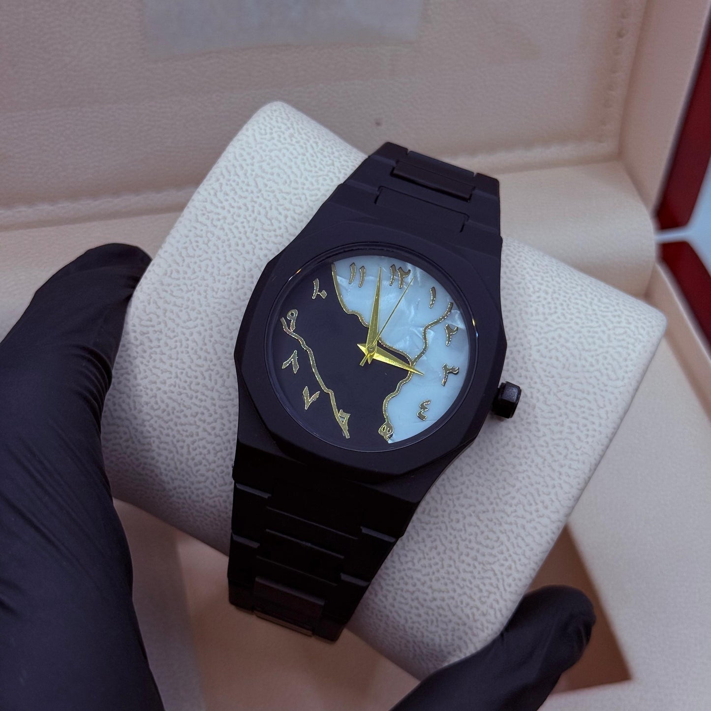 Black Arabic Aura Mabel Dial ( Fabric Material )